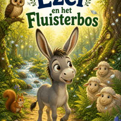 cover de nieuwsgierige ezel en het fluisterbos kinderboek ebook epub 600